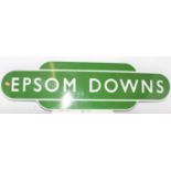 Original BR Southern Region, Epsom Downs Totem Sign, fully flanged, minor over painting the lower