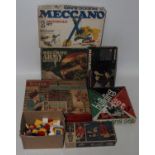 Meccano building sets x3 plus Spot on Arkitex set and 2x Airfix building sets and a box of used Lego