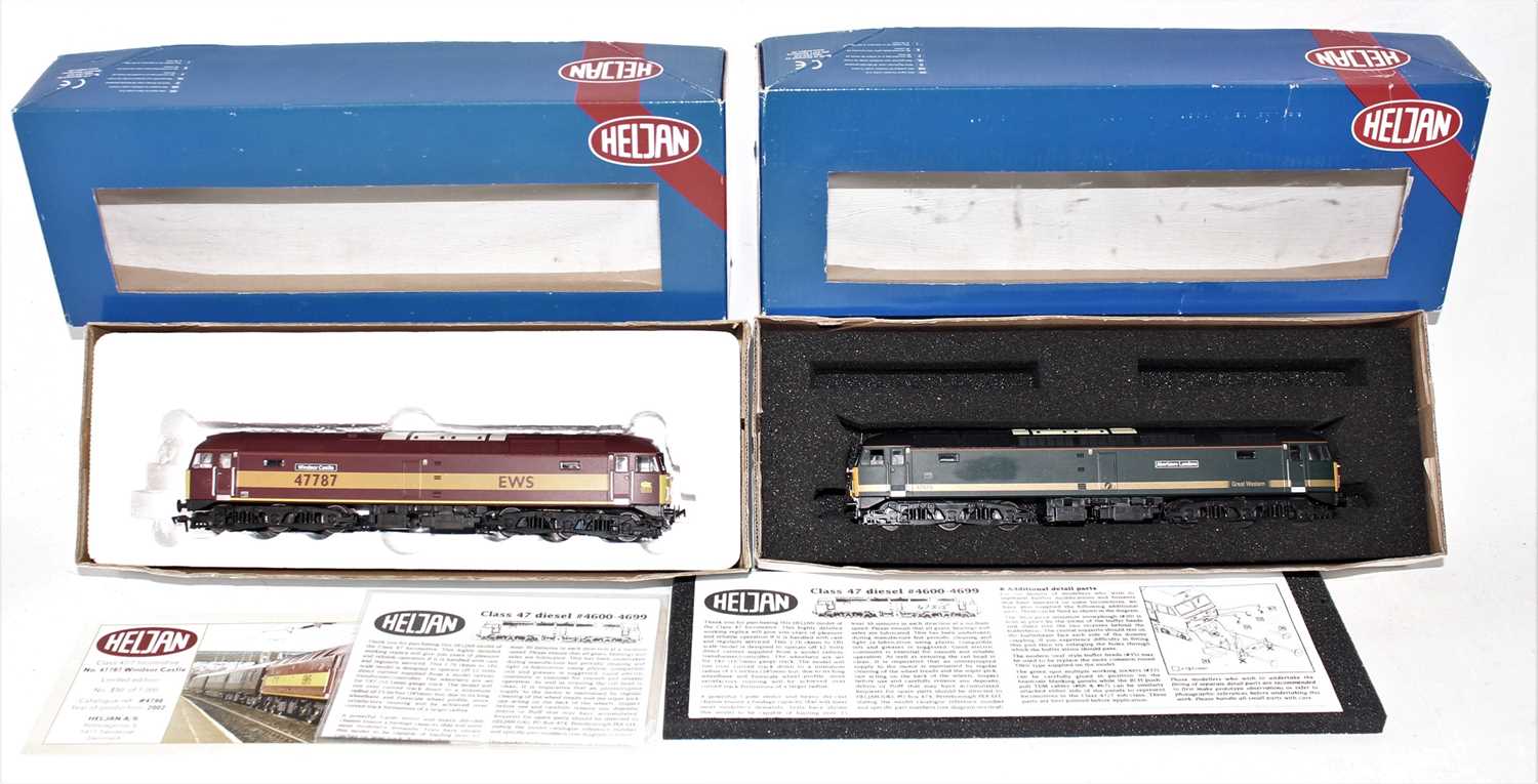 A Heljan 00 gauge diesel locomotive group, to include limited edition No. 4698 class 47/7 locomotive