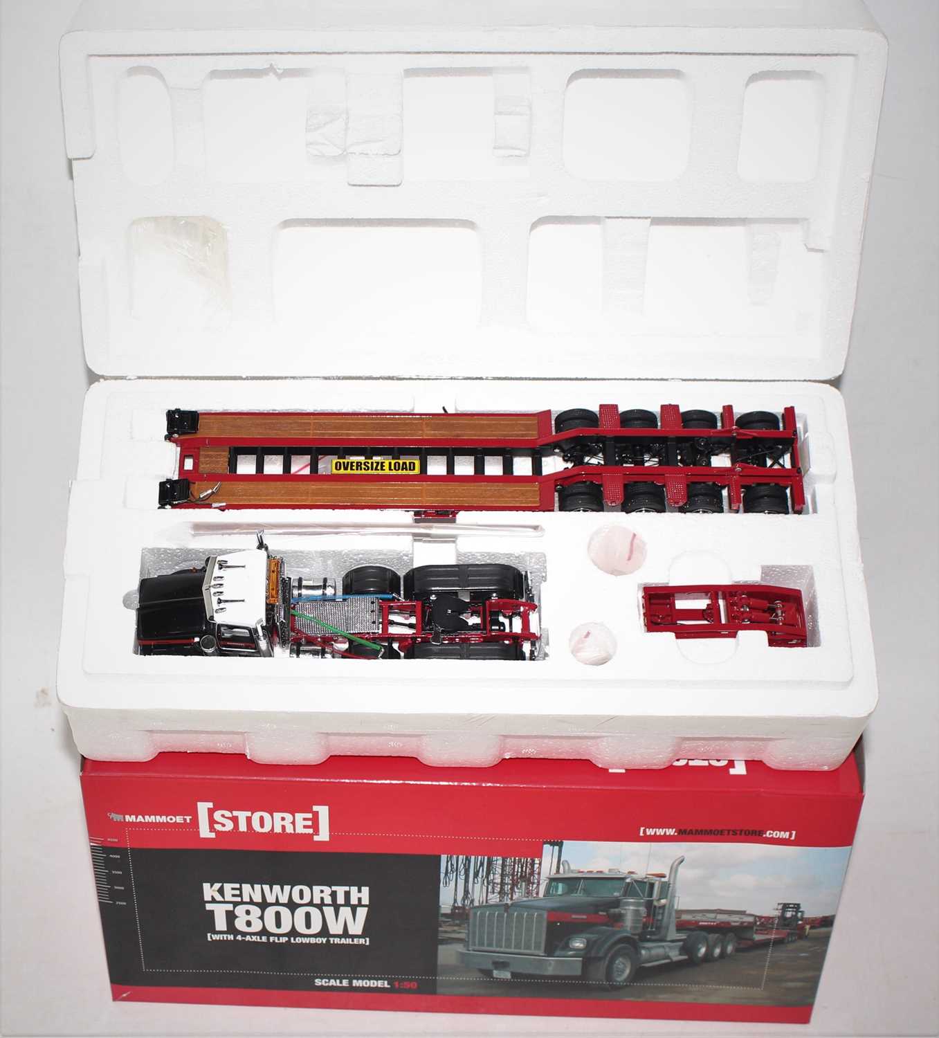 A Sword Precision Models model No. 410010 1/50 scale boxed diecast model of a Mammoet Kenworth