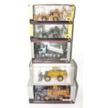 A Motorart 1/50 scale road haulage and construction vehicle diecast group to include a Volvo L150E