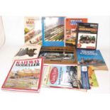 One box containing a quantity of hardback and softback model train collectors' guides to include