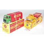 Two Dublo Dinky Toys, to include 070 AEC Mercury Shell/BP tanker, with windows, grey tread wheels (