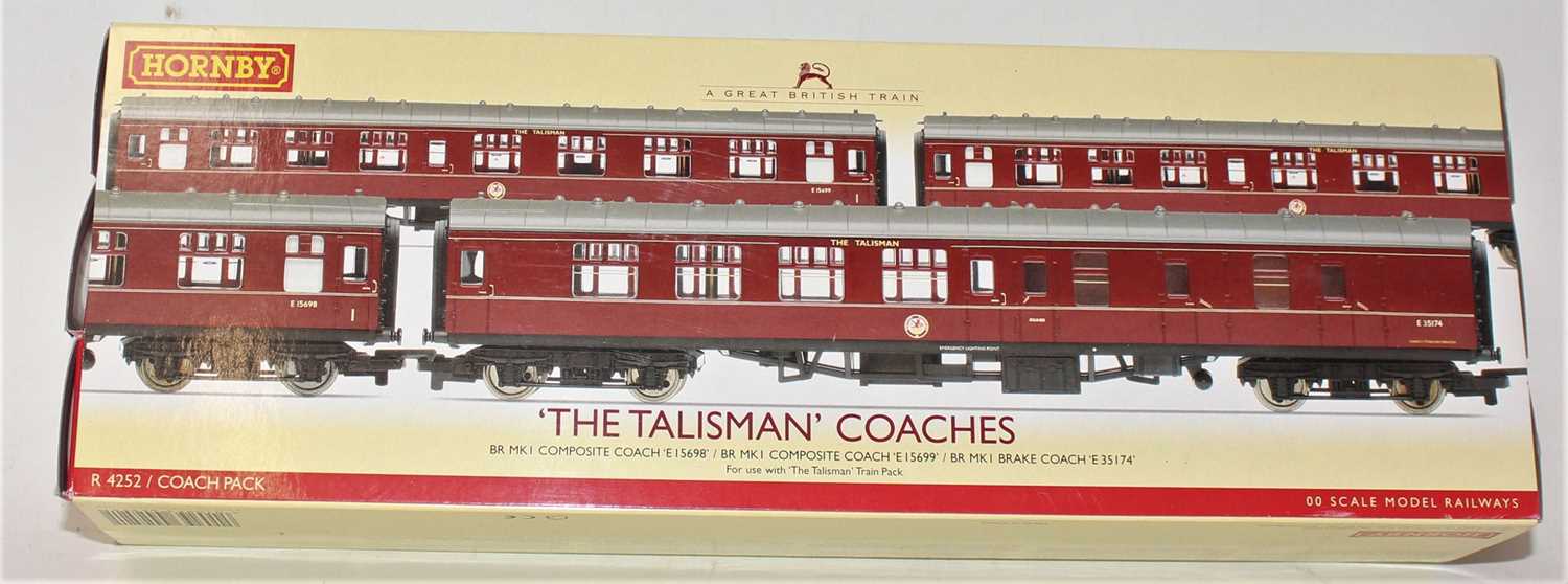 A Hornby Railways No. R4252, The Talisman coach pack comprising of three coaches housed in the