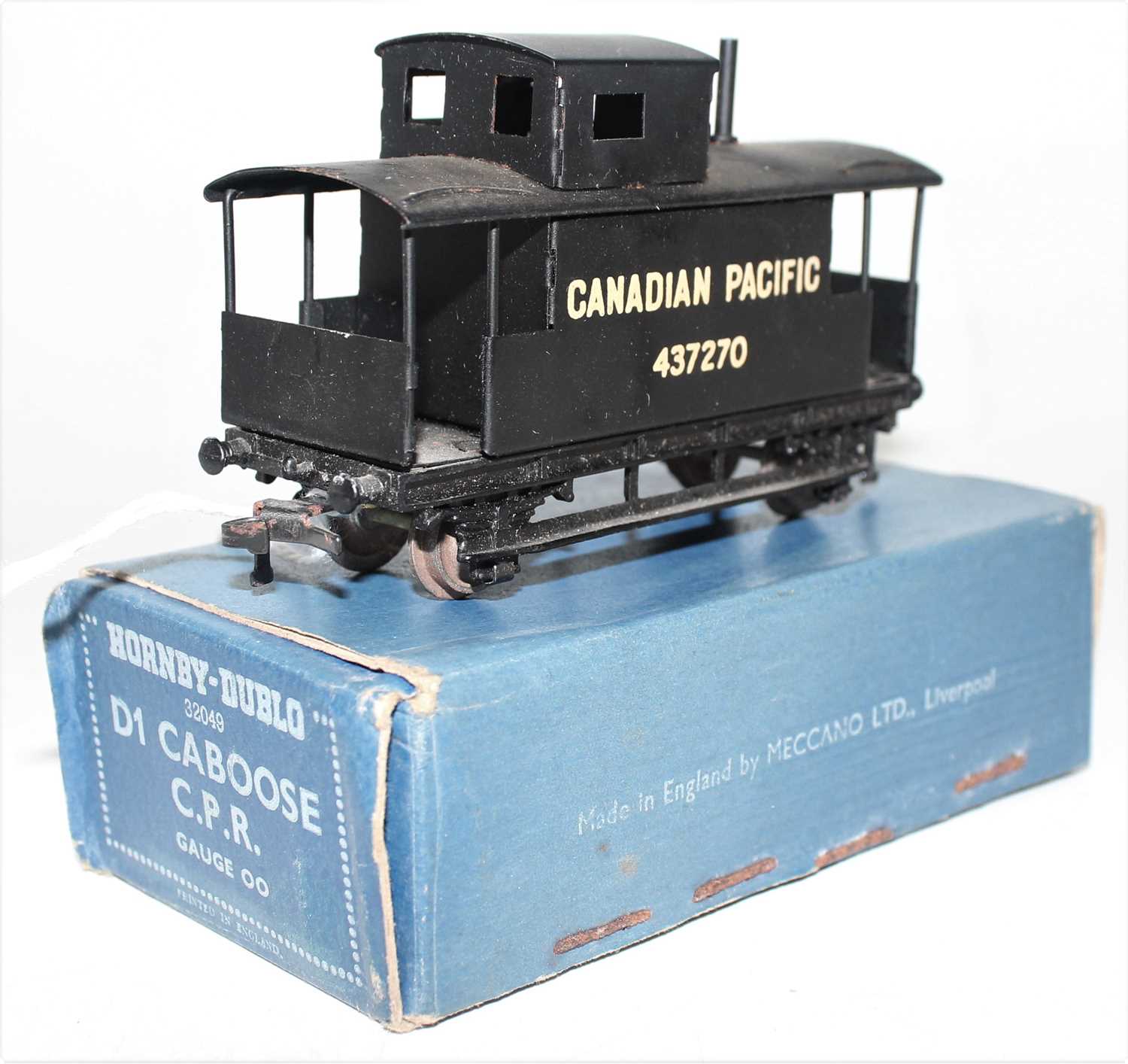 Hornby Dublo D1 Caboose for Canadian Pacific Railway, mid blue box (NM-BVG) - Image 2 of 3