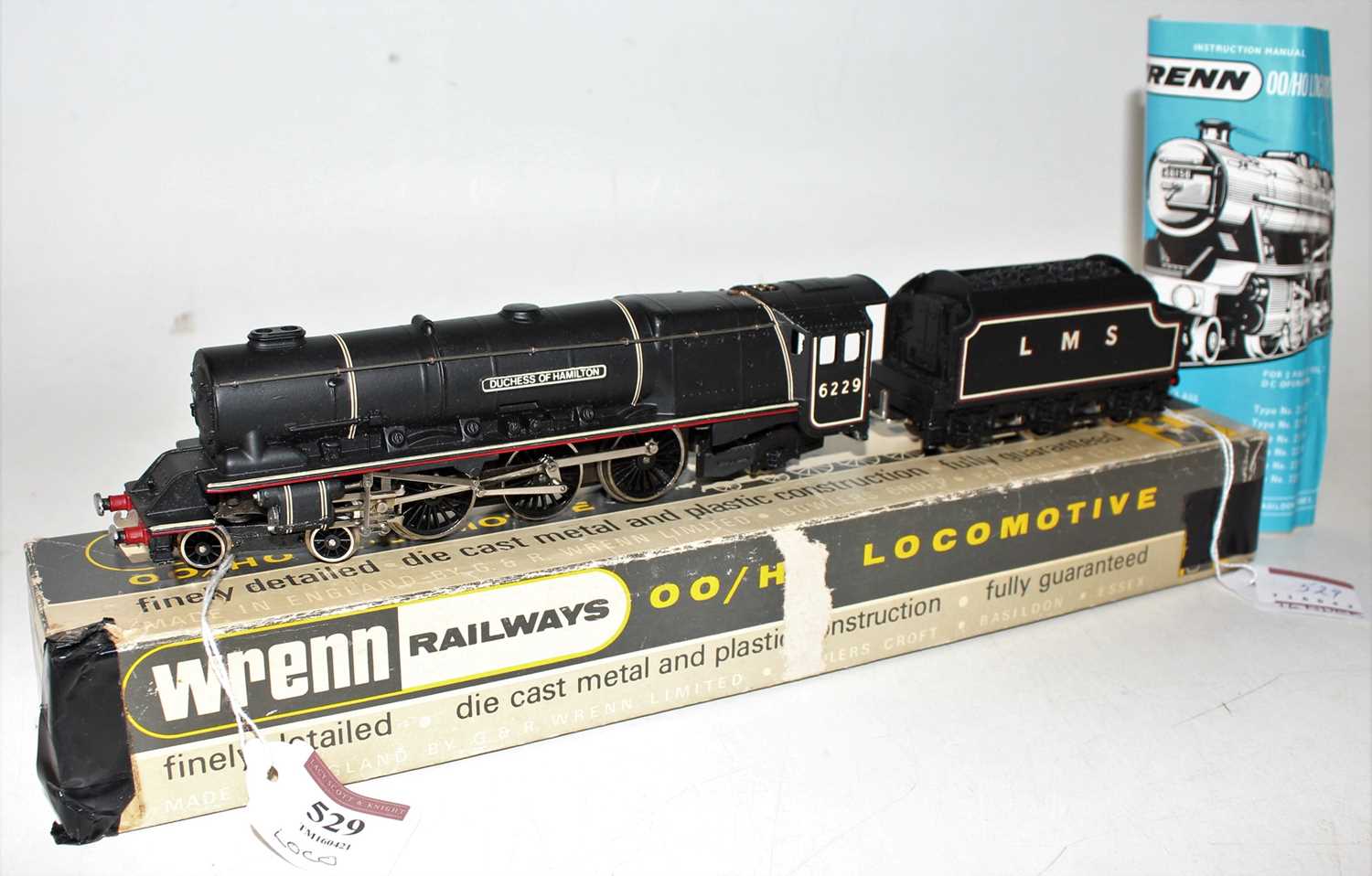 W2241 Wrenn loco & tender ‘Duchess’ class 4-6-2 ‘Duchess of Hamilton’ LMS black 6229, without