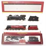 A Hornby Railways 00 gauge BR locomotive boxed group, to include a No. R2016 BR class 9F locomotive,