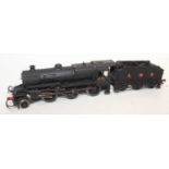 A kit built 00 gauge Hughes white metal Fowler Crab 2-6-0 locomotive finished in black with LMS
