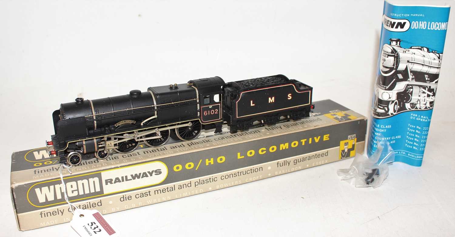 W2261 Wrenn loco & tender ‘Royal Scot’ 4-6-0 ‘Black Watch’ LMS black 6102, instructions (NM-BE)