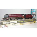 W2242 Wrenn loco & tender ‘Duchess’ class 4-6-2 ‘City of Liverpool, LMS red 6247. Lined tender,