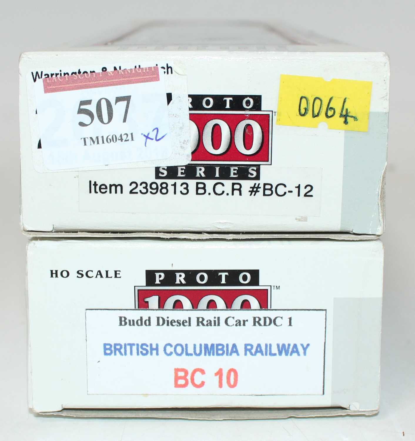 A Proto 1000 series Budd RDC locomotive group, two examples to include a BC-12 British Columbia - Image 2 of 2