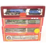 Four various boxed Hornby 00 gauge locomotives, all housed in original packaging, some packaging has