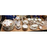 A collection of Royal Albert Old Country Roses tea and dinner wares
