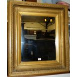 Early 20th century gilt composition framed rectangular wall mirror, 76x66cm