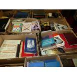 Six boxes of books, to include: Travel, General History, Church History & Paperback Fiction