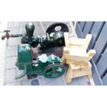 An early 20th century Lister of Dursley cast iron plant pump; together with another similar