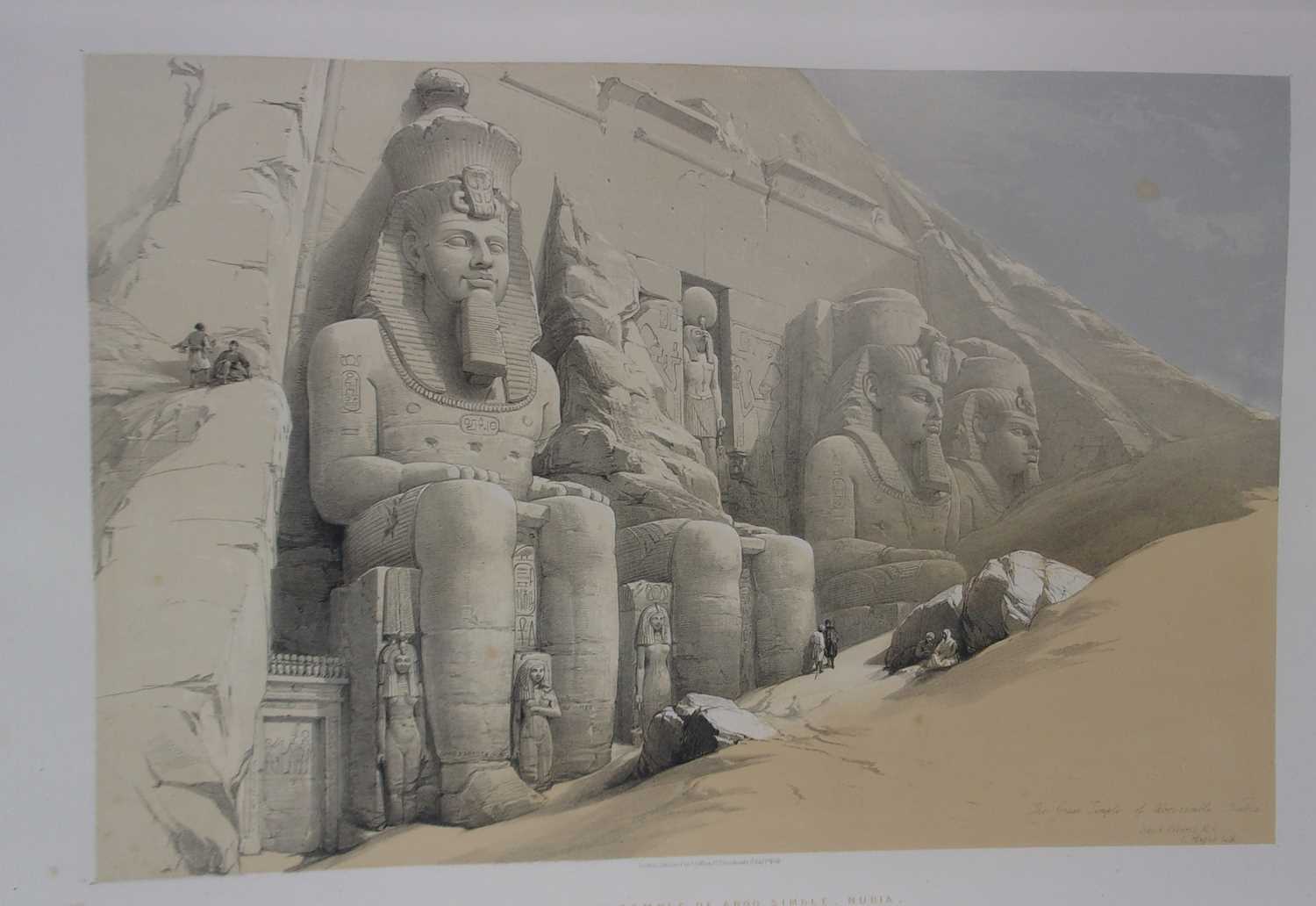 ROBERTS, David, R.A. Egypt & Nubia. F.G. Moon, London. 1846 & 1849. 1st standard edition. 2 vols, - Image 3 of 41