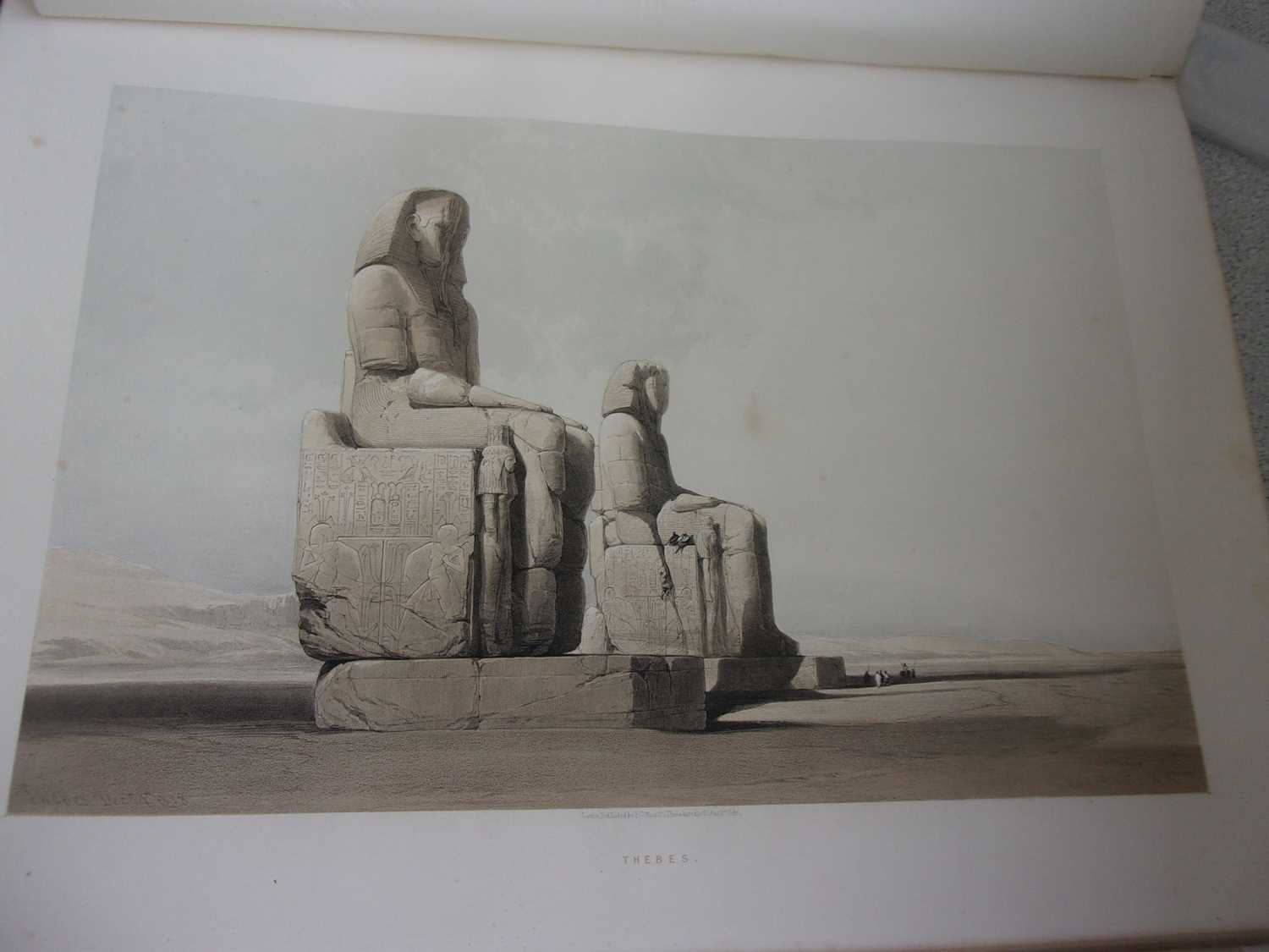 ROBERTS, David, R.A. Egypt & Nubia. F.G. Moon, London. 1846 & 1849. 1st standard edition. 2 vols, - Image 24 of 41