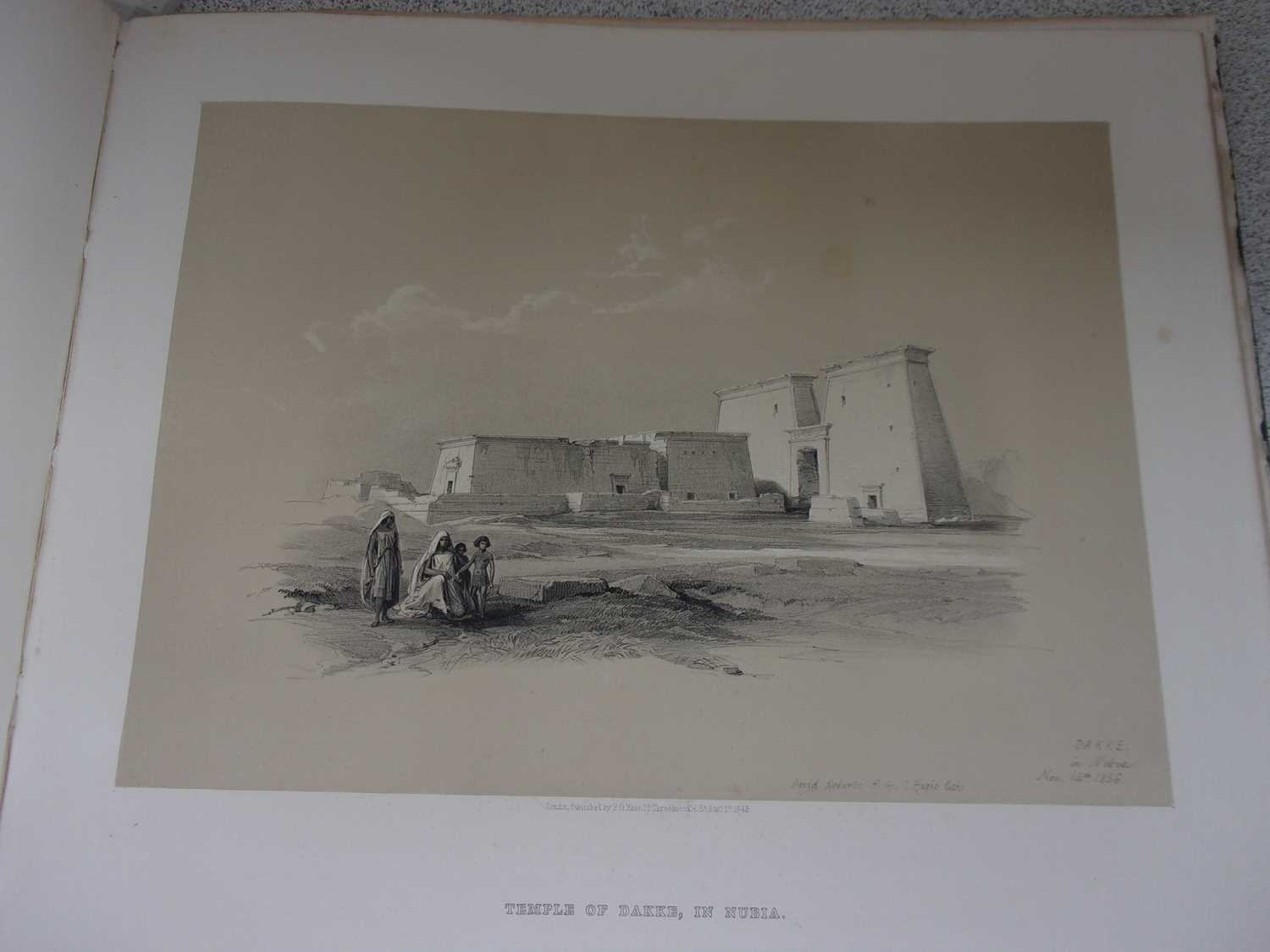 ROBERTS, David, R.A. Egypt & Nubia. F.G. Moon, London. 1846 & 1849. 1st standard edition. 2 vols, - Image 8 of 41