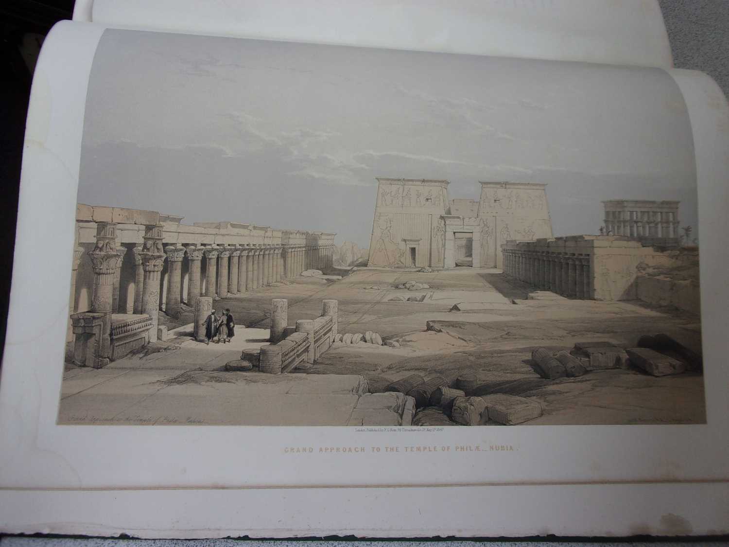 ROBERTS, David, R.A. Egypt & Nubia. F.G. Moon, London. 1846 & 1849. 1st standard edition. 2 vols, - Image 38 of 41