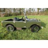 1949 Land Rover Series One. Registration Number TAS 185, Chassis number R8666588, Engine number