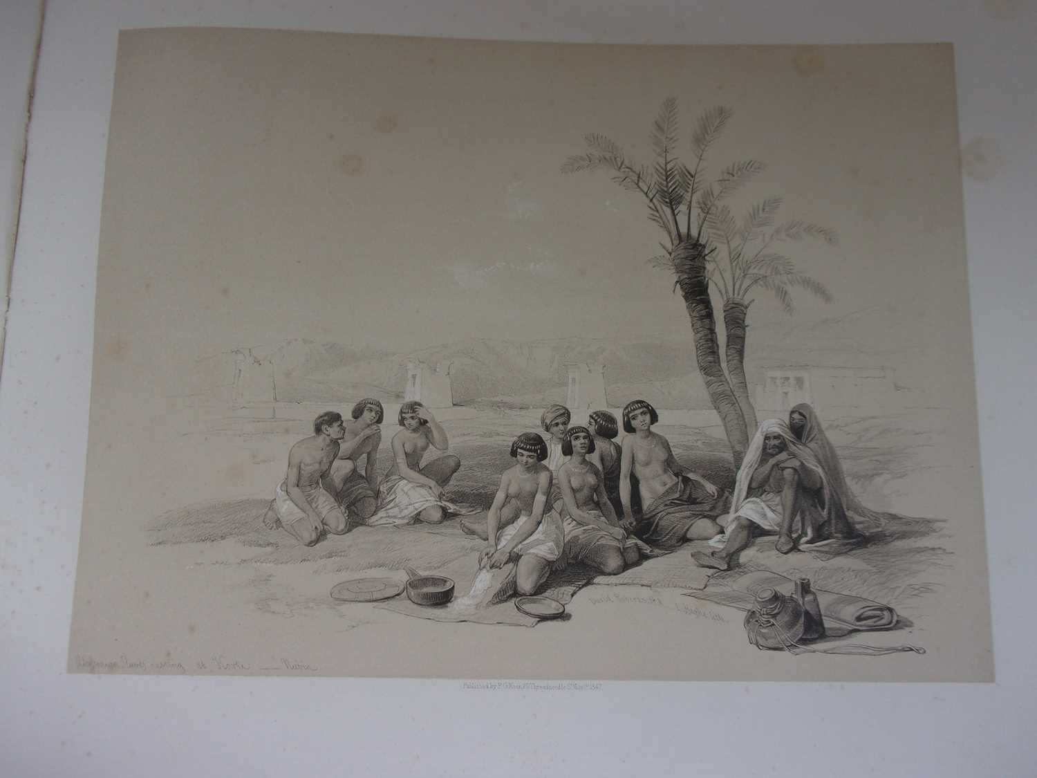 ROBERTS, David, R.A. Egypt & Nubia. F.G. Moon, London. 1846 & 1849. 1st standard edition. 2 vols, - Image 9 of 41