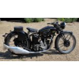 A 1937 Velocette KSS 350cc, registration No. HV 8924, a fine example which was restored a few