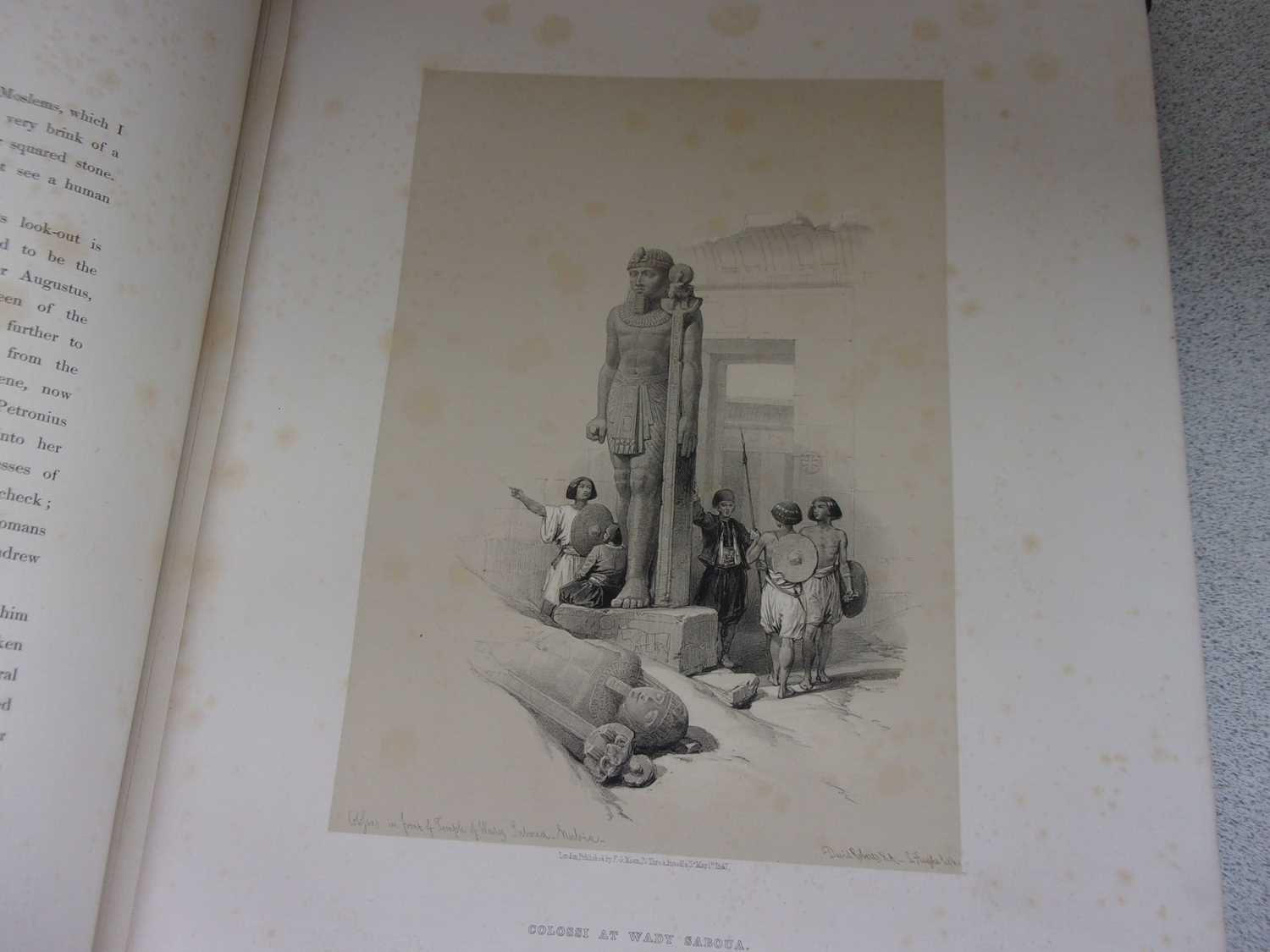 ROBERTS, David, R.A. Egypt & Nubia. F.G. Moon, London. 1846 & 1849. 1st standard edition. 2 vols, - Image 31 of 41