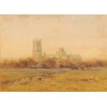 Harry T Hine (1845-1941) - Ely, watercolour, signed lower right, 26 x 37cm