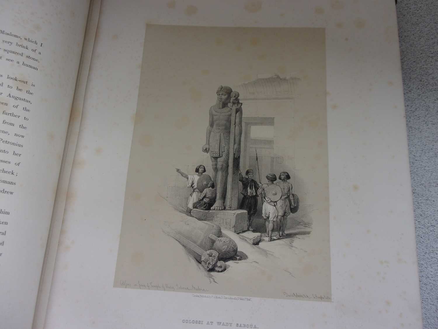 ROBERTS, David, R.A. Egypt & Nubia. F.G. Moon, London. 1846 & 1849. 1st standard edition. 2 vols, - Image 13 of 41