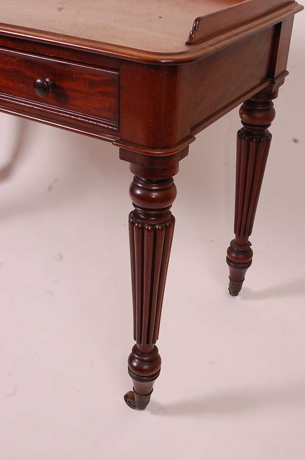 A Victorian mahogany side table by T. Willson of Great Queen Street, London, stamped to the frieze - Image 5 of 5