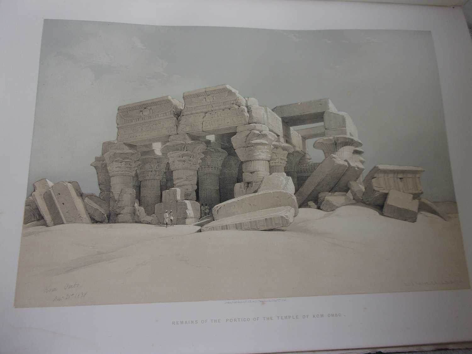 ROBERTS, David, R.A. Egypt & Nubia. F.G. Moon, London. 1846 & 1849. 1st standard edition. 2 vols, - Image 5 of 41
