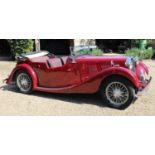 1938 MG VA 1½ two door 4 seat open tourer Reg No. JMC154 Car No. VA1369 Engine No. TPBG1632 Dark Red