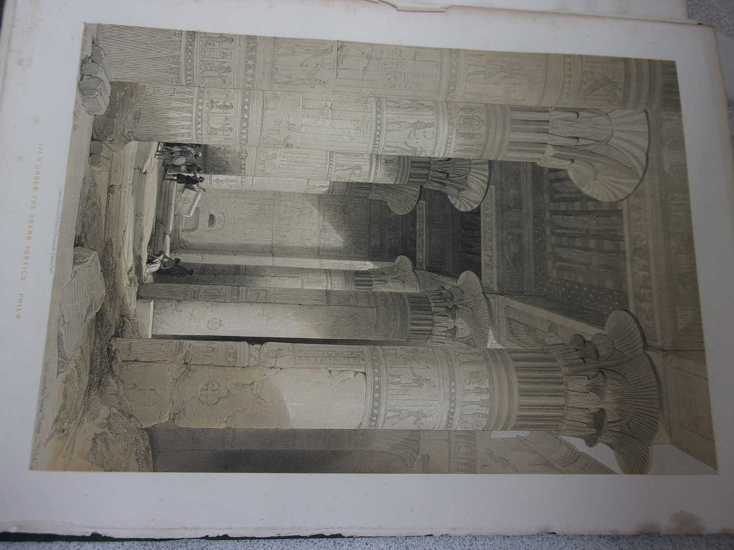 ROBERTS, David, R.A. Egypt & Nubia. F.G. Moon, London. 1846 & 1849. 1st standard edition. 2 vols, - Image 10 of 41