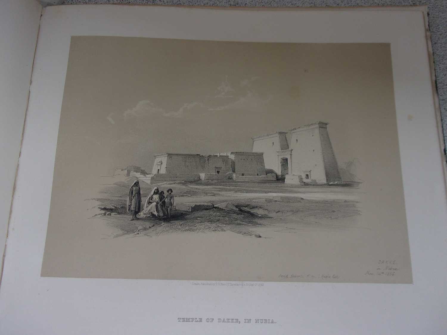 ROBERTS, David, R.A. Egypt & Nubia. F.G. Moon, London. 1846 & 1849. 1st standard edition. 2 vols, - Image 25 of 41