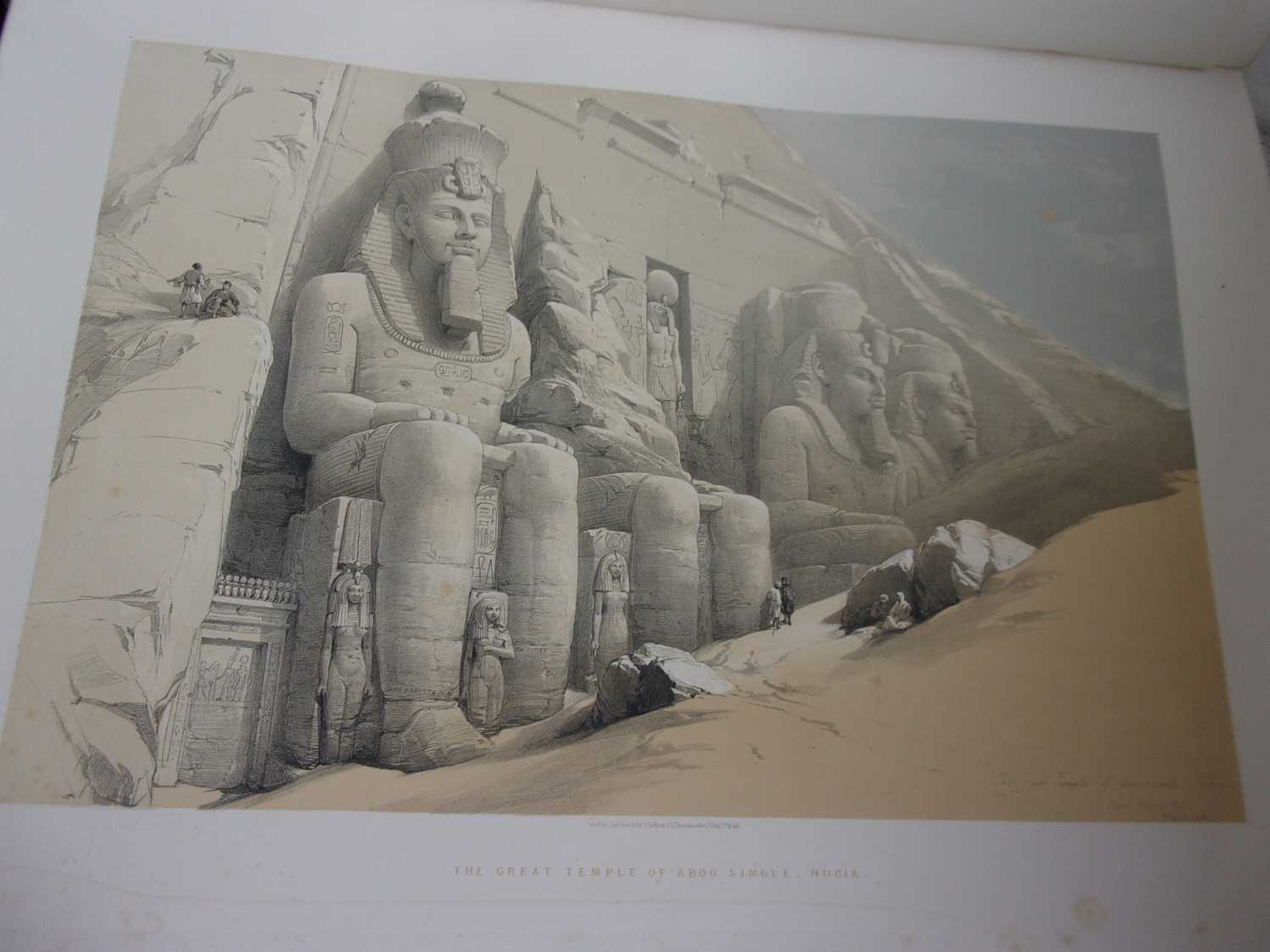 ROBERTS, David, R.A. Egypt & Nubia. F.G. Moon, London. 1846 & 1849. 1st standard edition. 2 vols, - Image 29 of 41