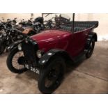 A 1929 Austin 7 Chummy Registration No.WO 2621 Chassis No.78700 Engine No. M792204 In red and black,
