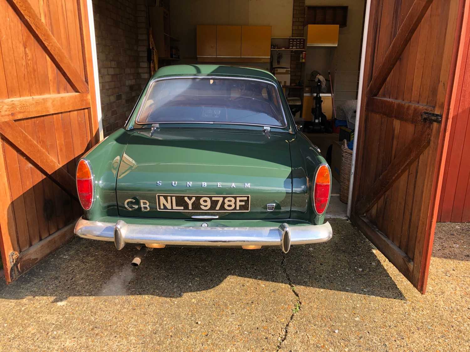 A 1968 Sunbeam Alpine Series V GT Reg No. NLY978F Chassis No. B395016307GTOD Green with Black - Image 3 of 43