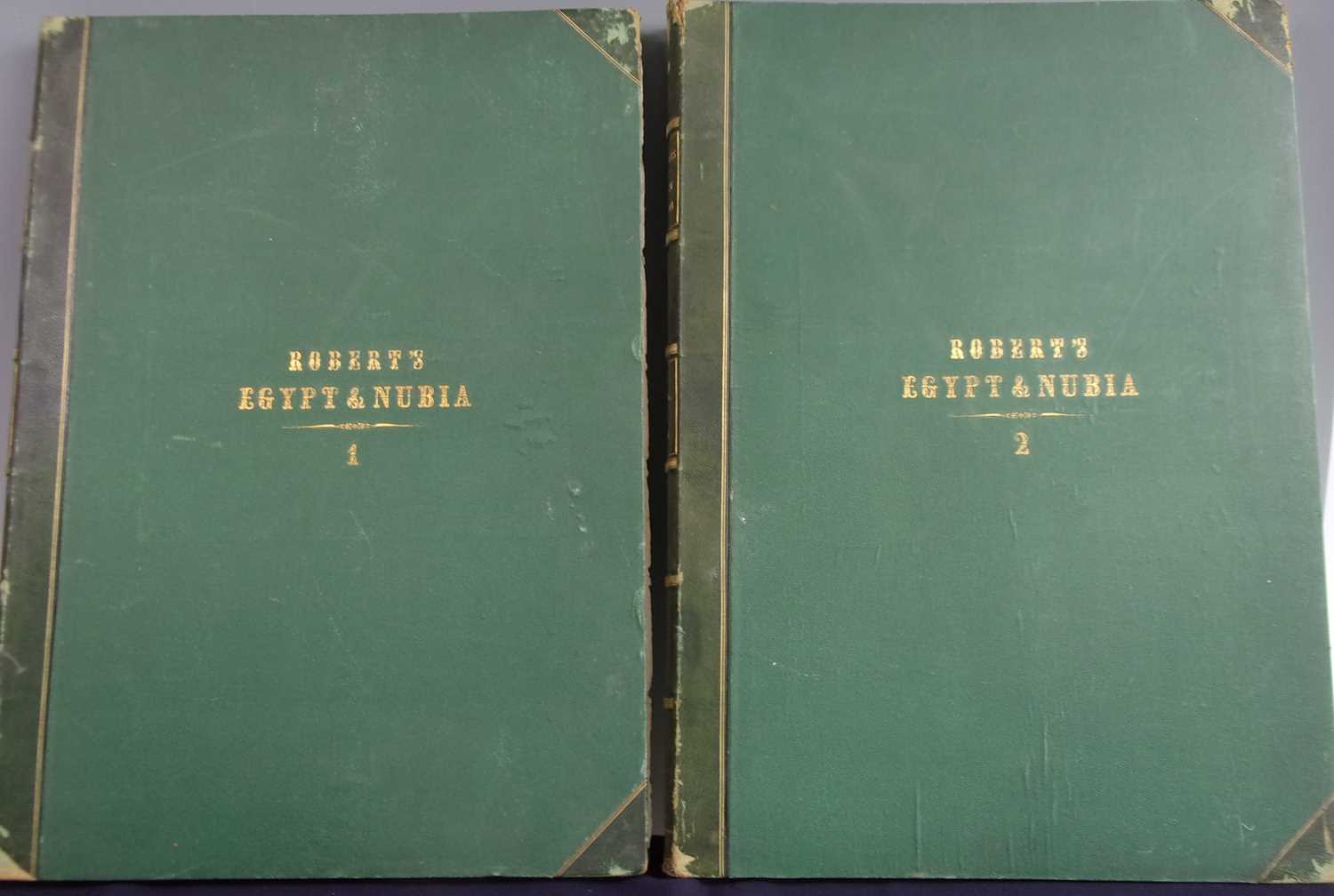 ROBERTS, David, R.A. Egypt & Nubia. F.G. Moon, London. 1846 & 1849. 1st standard edition. 2 vols,