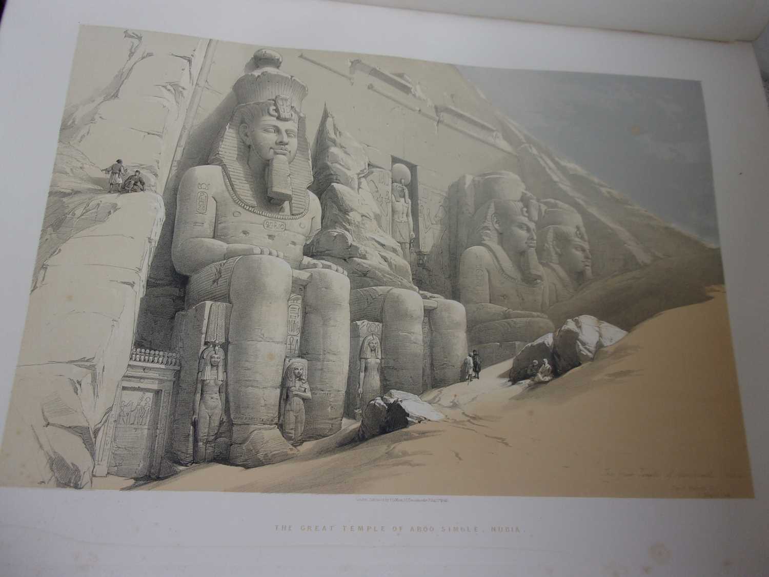 ROBERTS, David, R.A. Egypt & Nubia. F.G. Moon, London. 1846 & 1849. 1st standard edition. 2 vols, - Image 21 of 41