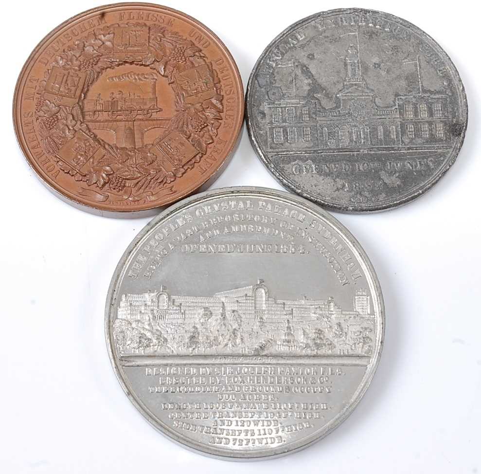 Germany, 1844 Berlin International Exposition medal, designed and produced by Daniel Freidrich Loos, - Image 2 of 2