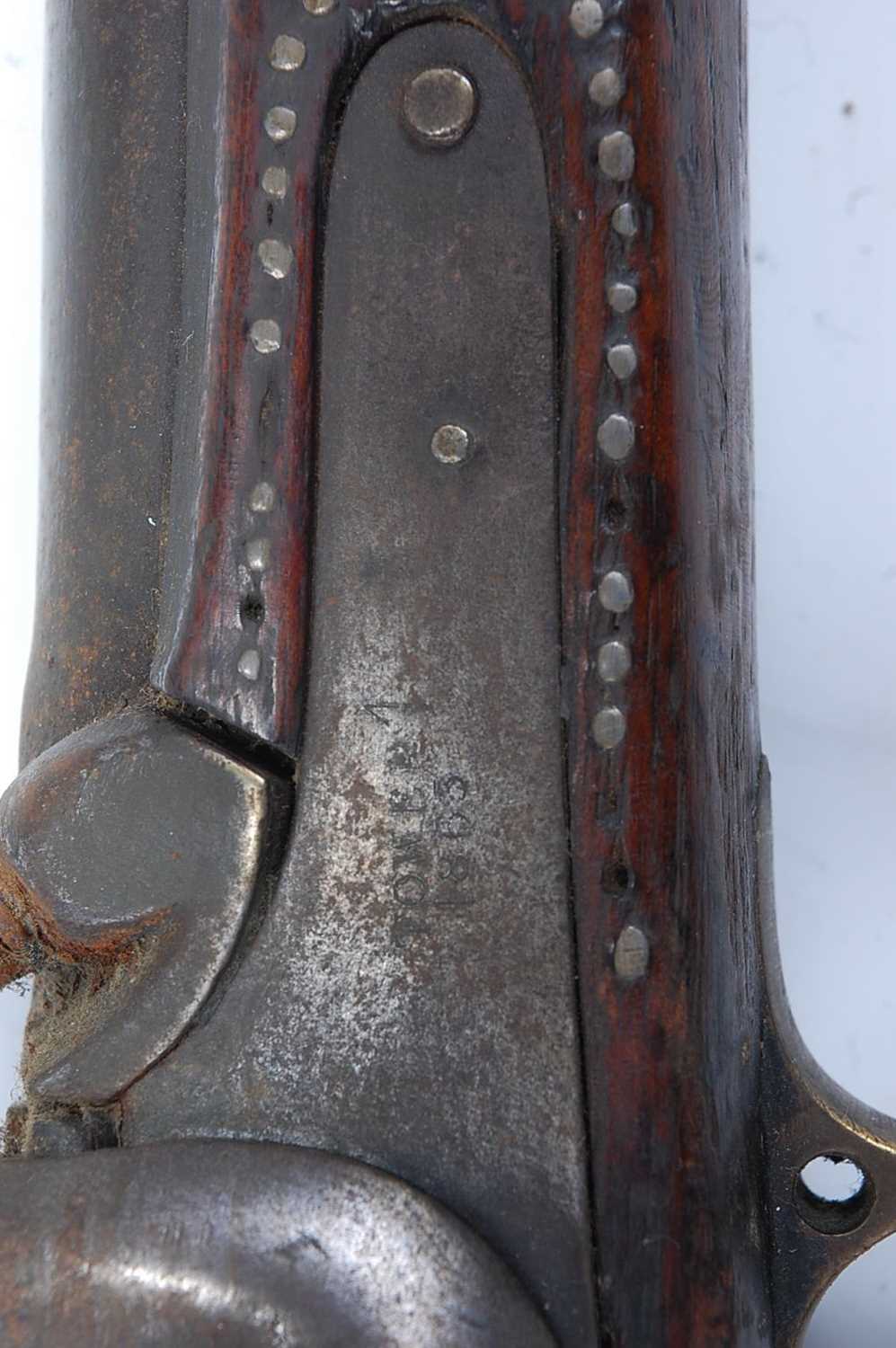 A Victorian Enfield .577 two band percussion rifle, the 85cm barrel stamped MS754, the lock - Image 2 of 9
