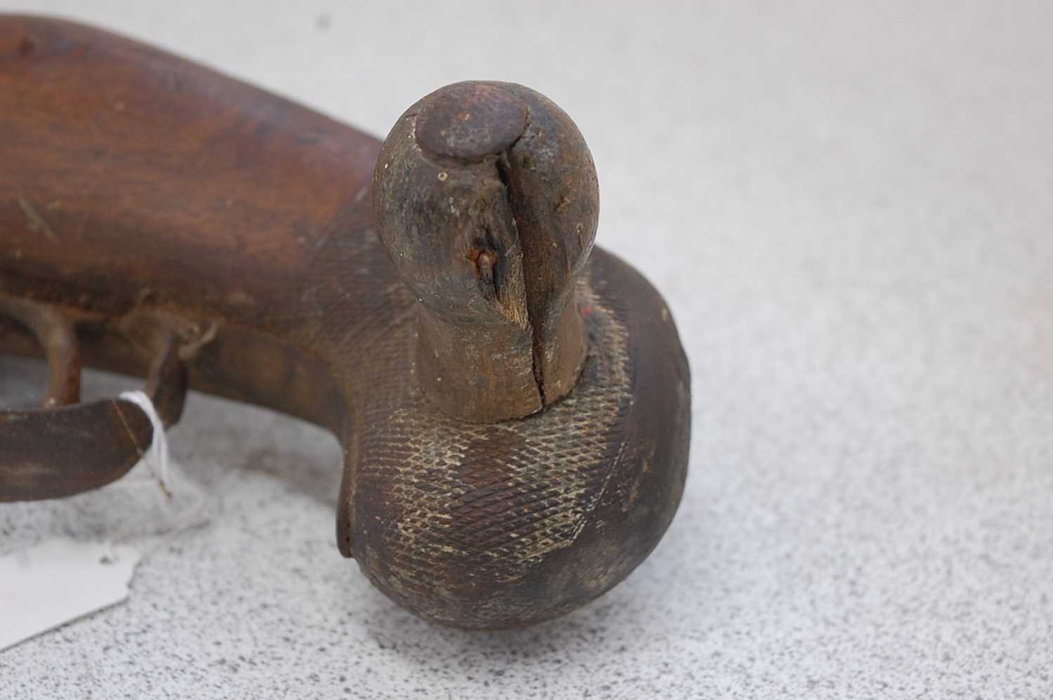 Alfred Clayton, a large 19th century fowling bank or punt gun, the 108cm large bore barrel with - Image 9 of 13