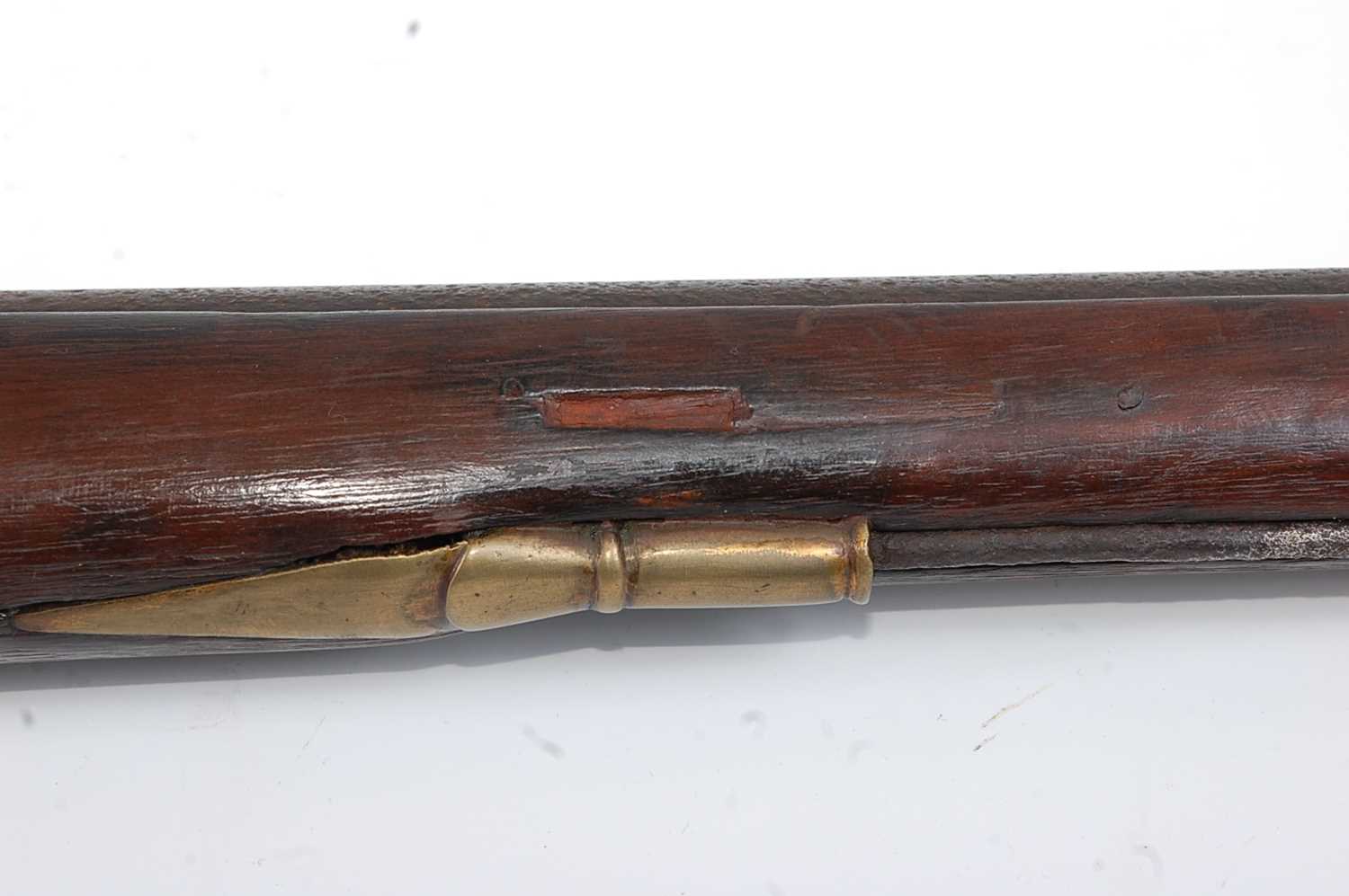 A 19th century percussion Snider breech loading rifle, having a 96cm barrel with ram-rod below, - Image 4 of 7