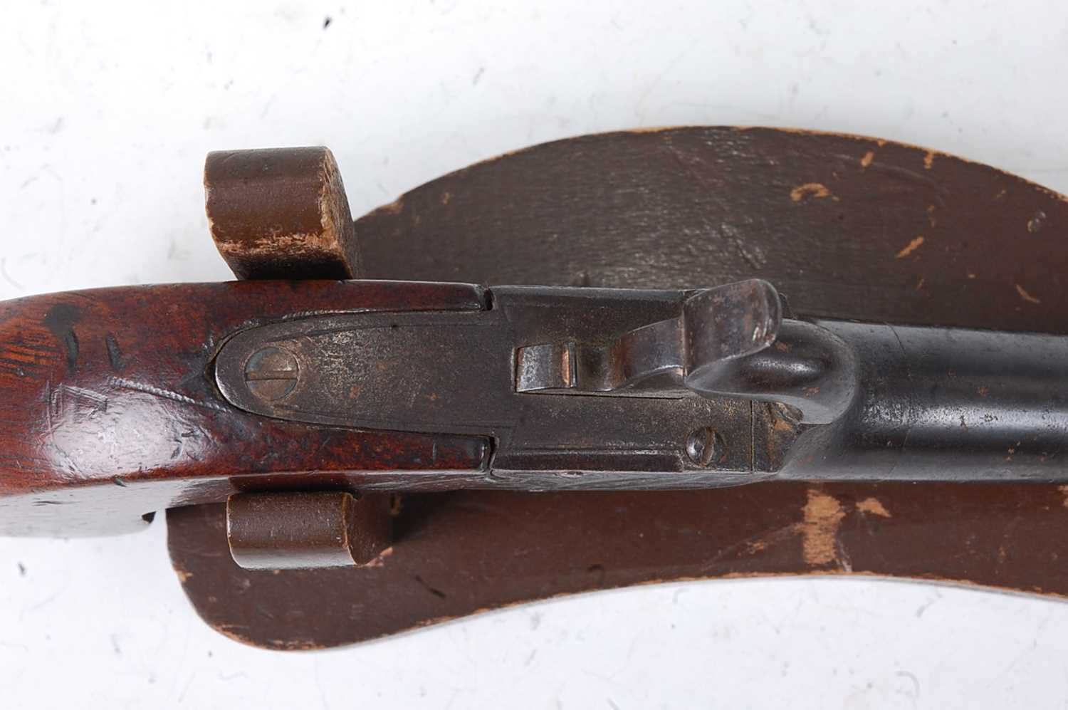 A pair of 19th century percussion box-lock pocket pistols by Durs Egg, each having a 4.5cm turn- - Image 4 of 7