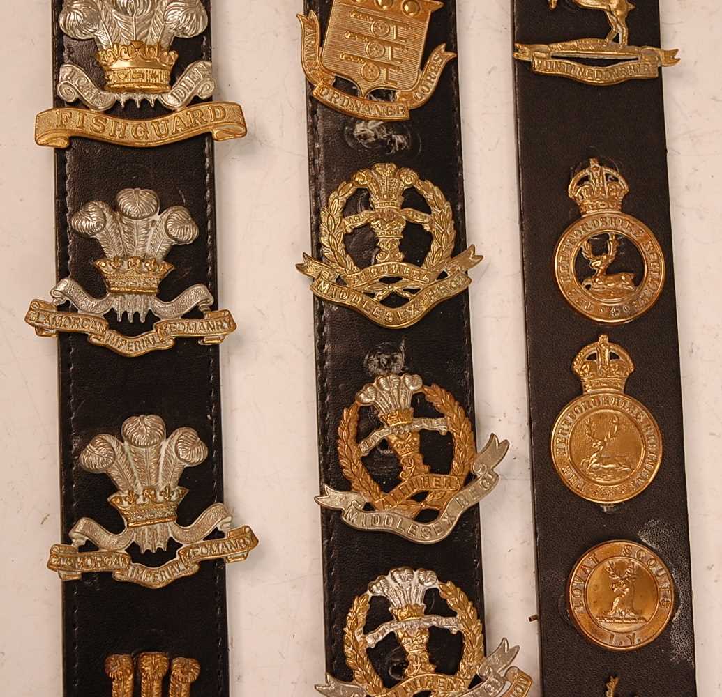 A collection of cap badges and insignia to include Carnarvonshire Volunteer Regiment, Army Service - Image 5 of 11