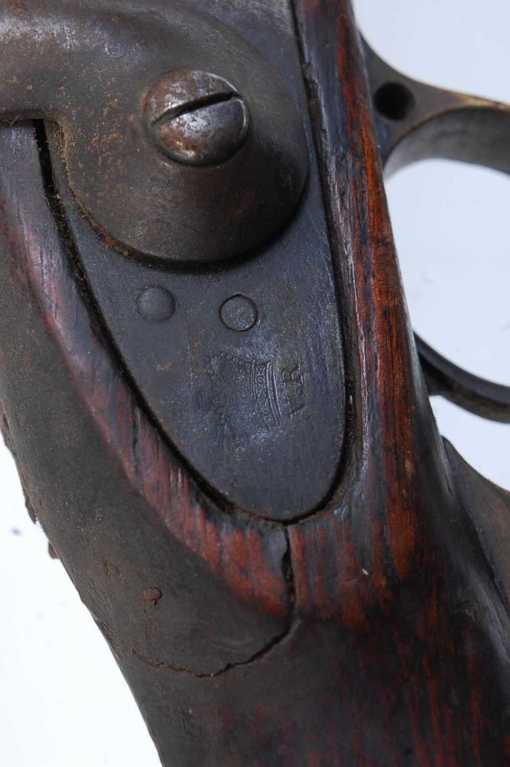 A Victorian Enfield .577 two band percussion rifle, the 85cm barrel stamped MS754, the lock - Image 3 of 9