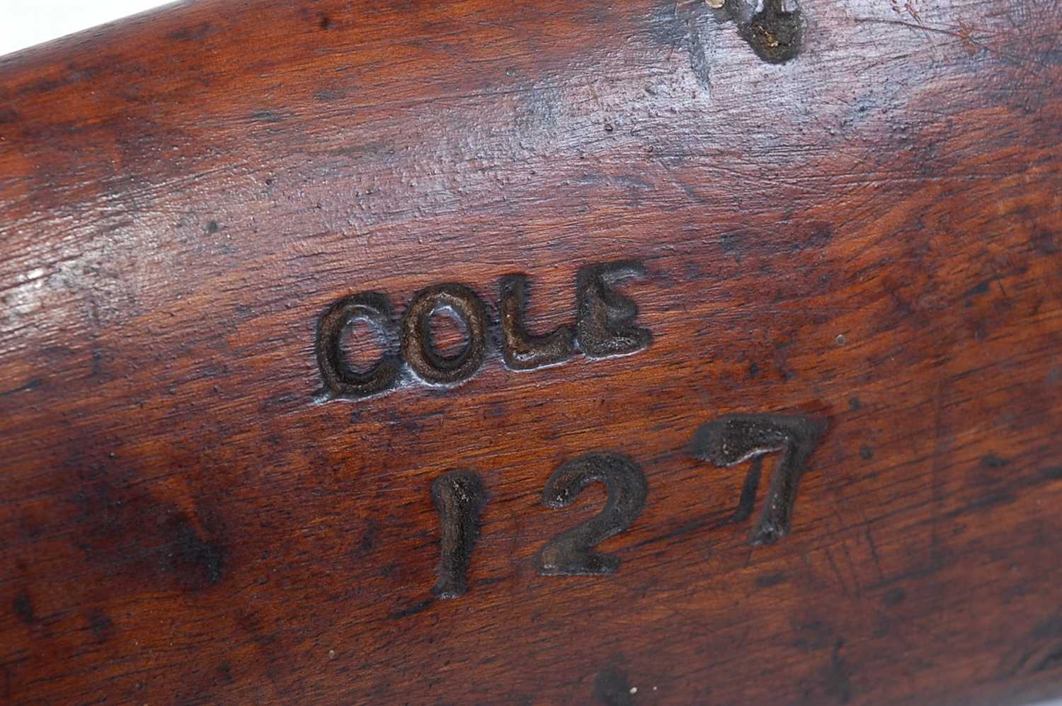 A large early 19th century flintlock rifle, the 133cm barrel marked Dublin and numbered F2905, the - Image 9 of 9