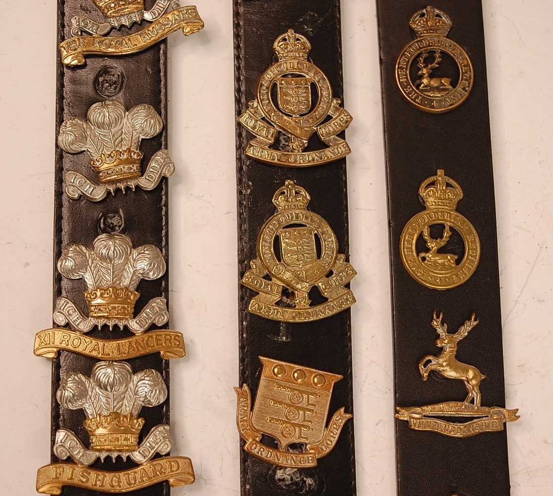 A collection of cap badges and insignia to include Carnarvonshire Volunteer Regiment, Army Service - Image 4 of 11