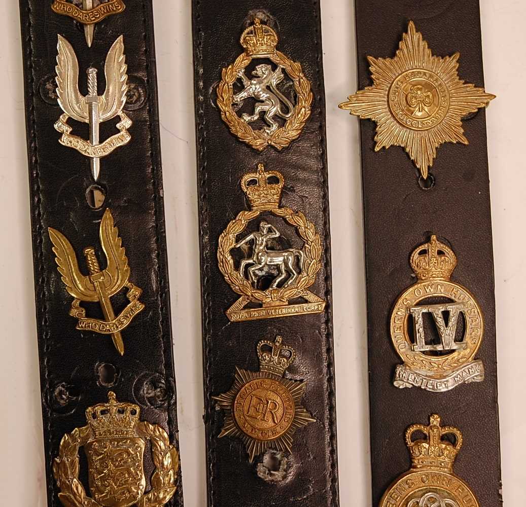 A collection of cap badges and insignia to include Carnarvonshire Volunteer Regiment, Army Service - Image 10 of 11